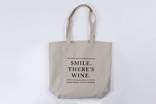 Smile Theres Wine Tote