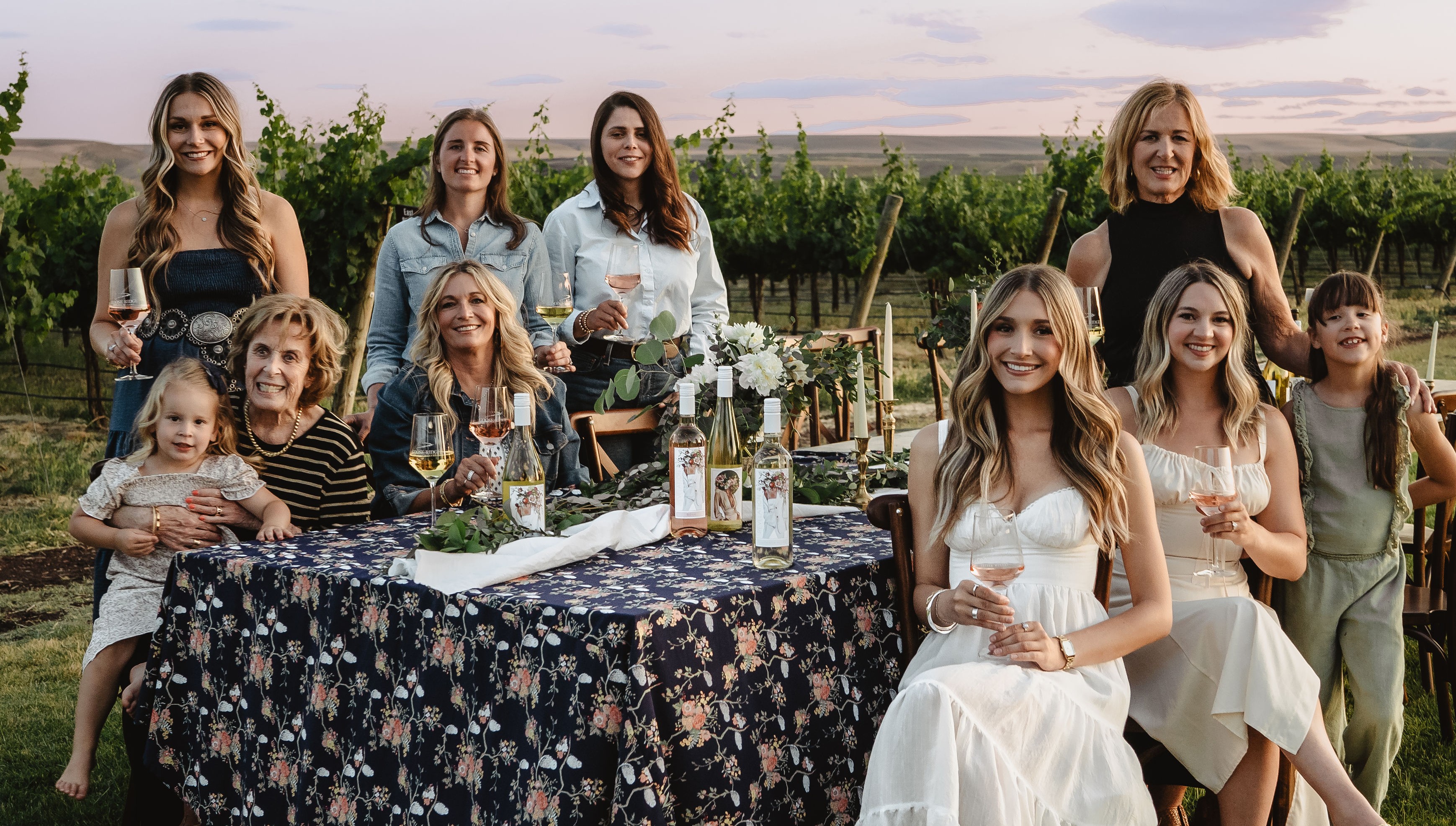 Revelation wine with flowers