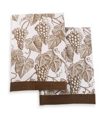 Grapevine Linen Towel Image