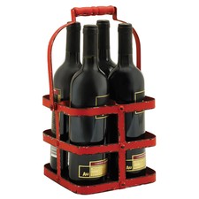 Red 4 bottle carrier Image