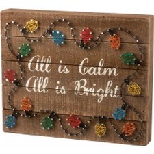 All Is Bright String Art Image