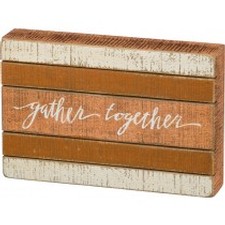 Gather Slat Sign Image