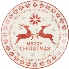 Merry Christmas Giving Plate Image