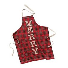 Tartan Apron Merry Image