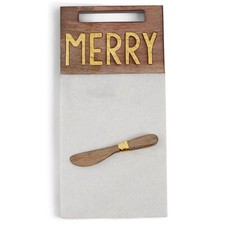 Gold Merry Marble & Wood Board Image