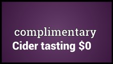 cider complimentary tasting Image