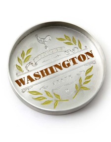 Pewter Vintage Bottle Coaster Image