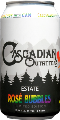 Cascadian Rainbow Rosé Bubbles