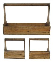 Wood Planter Baskets Set/3 Image