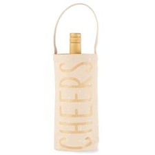 Gold Holiday Wine Bag Image