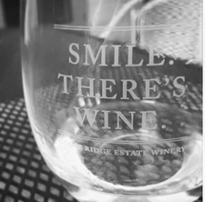 Stemless Smile There's Wine Glass Image