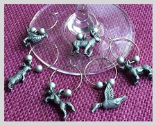 Menagerie Wine Charms Image