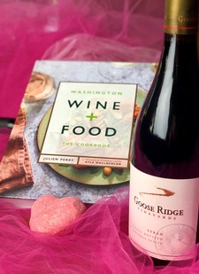 WA Wine + Food Cookbook & 2 bottles of wine