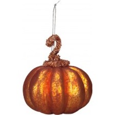 glass pumpkin ornament Image