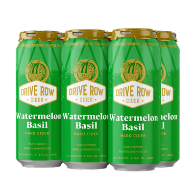 Watermelon Basil Hard Cider (6) 16oz cans